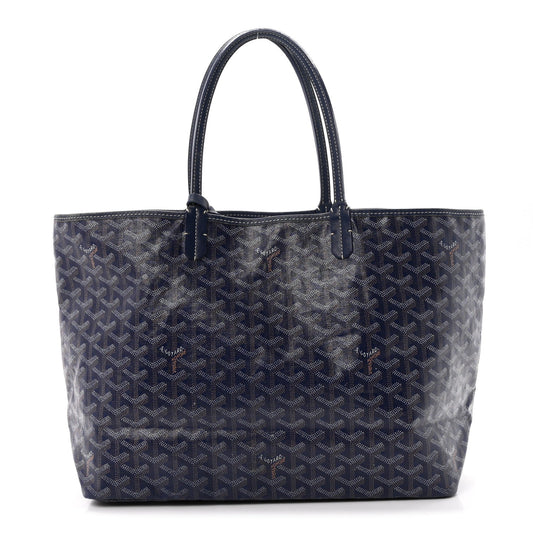 GOYARD Goyardine Saint Louis PM Tote Bag – Navy