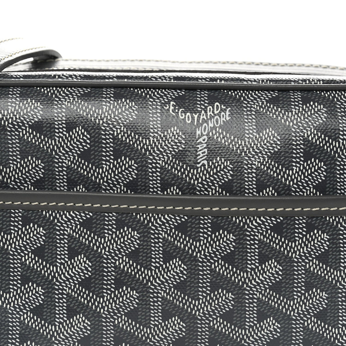 GOYARD Goyardine Sac Cap Vert Crossbody Bag – Grey