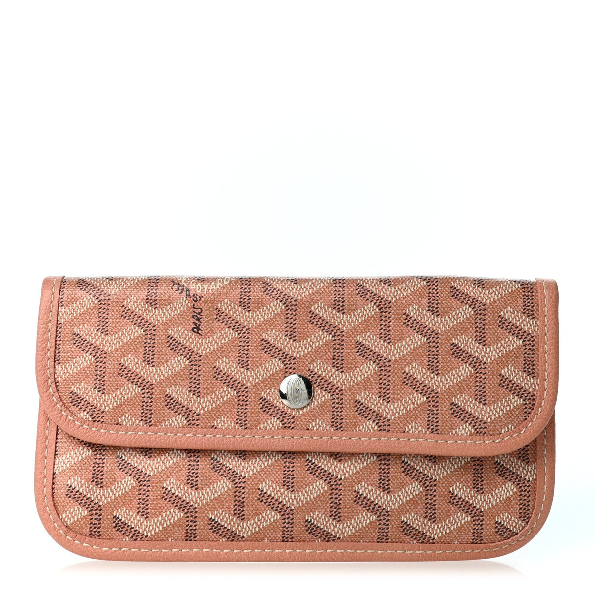 GOYARD Iridescent Goyardine Pouch – Pearly Coral