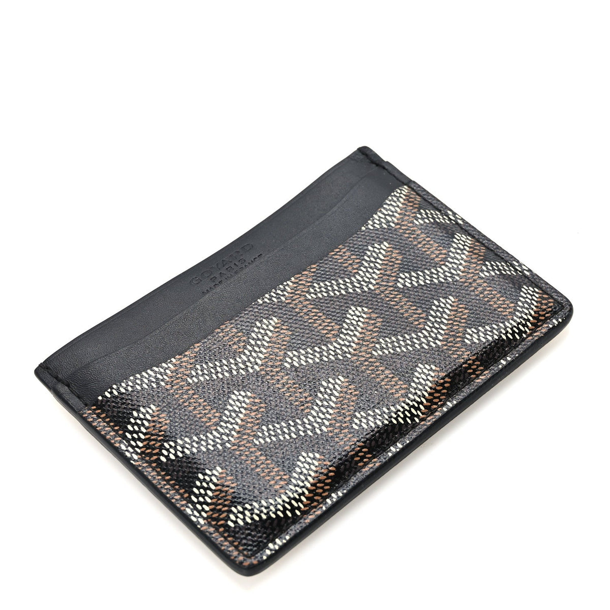 GOYARD Goyardine Saint Sulpice Card Holder – Black