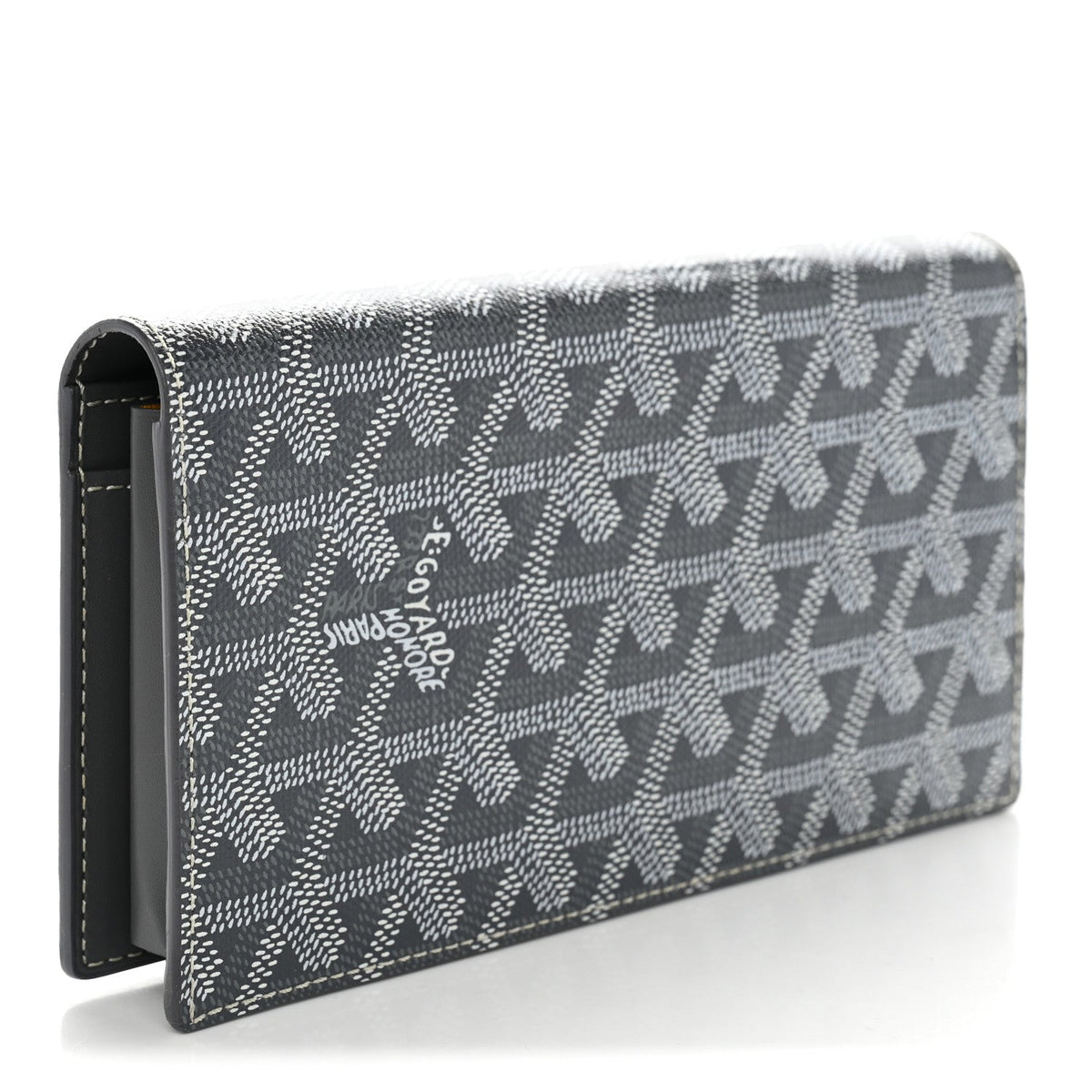 GOYARD Goyardine Long Bi-Fold Wallet – Grey