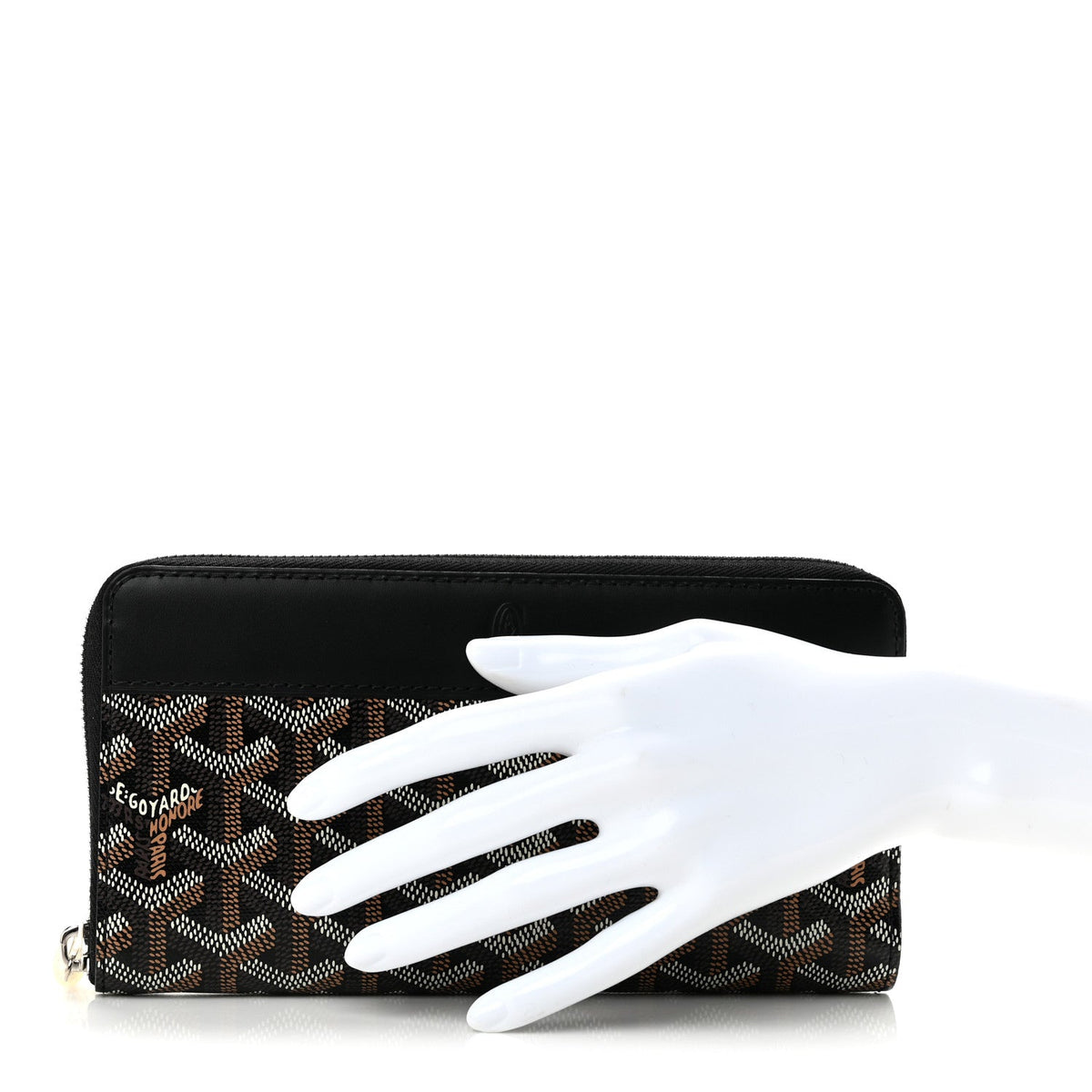 GOYARD Goyardine Matignon Zip Around GM Wallet – Black