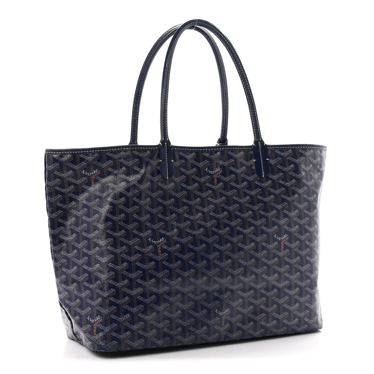 GOYARD Goyardine Saint Louis PM Tote Bag – Navy